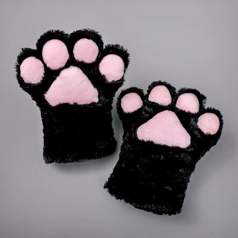 Plush Cat Claw Gloves - Image 7
