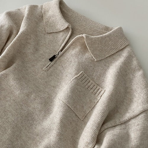 Pocket Crop Knit Sweater - Image 3