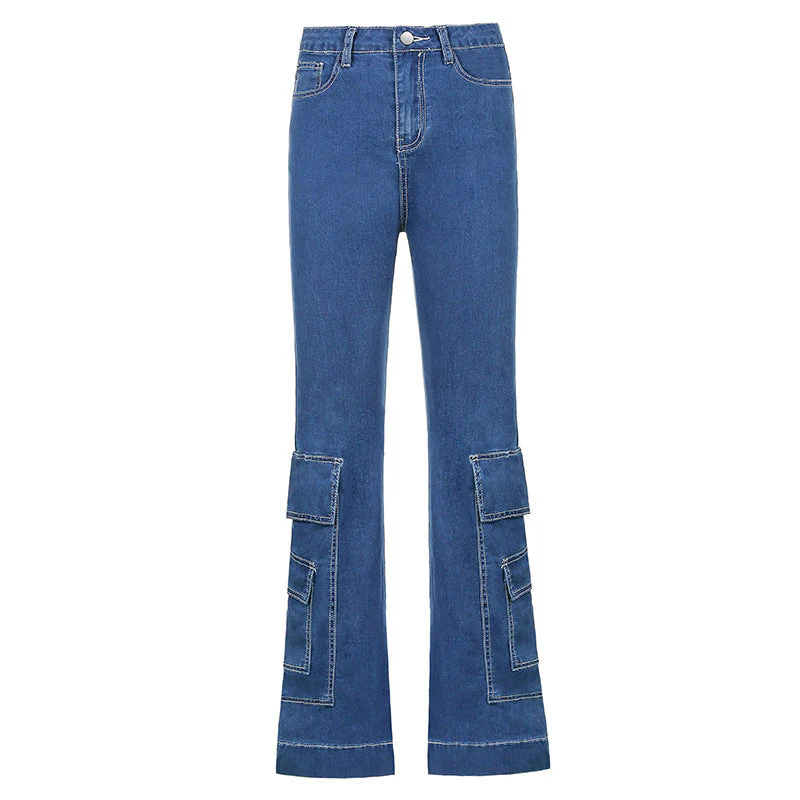 Pocket Detail Vintage Straight Leg Jeans - Image 5