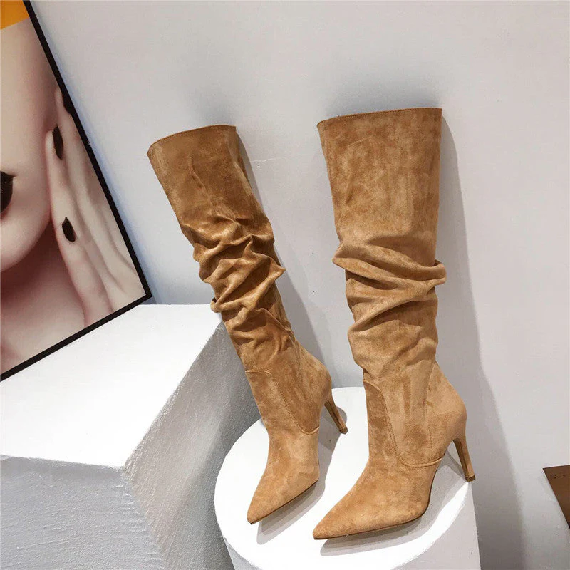 Pointed over the knee high heels - Image 6