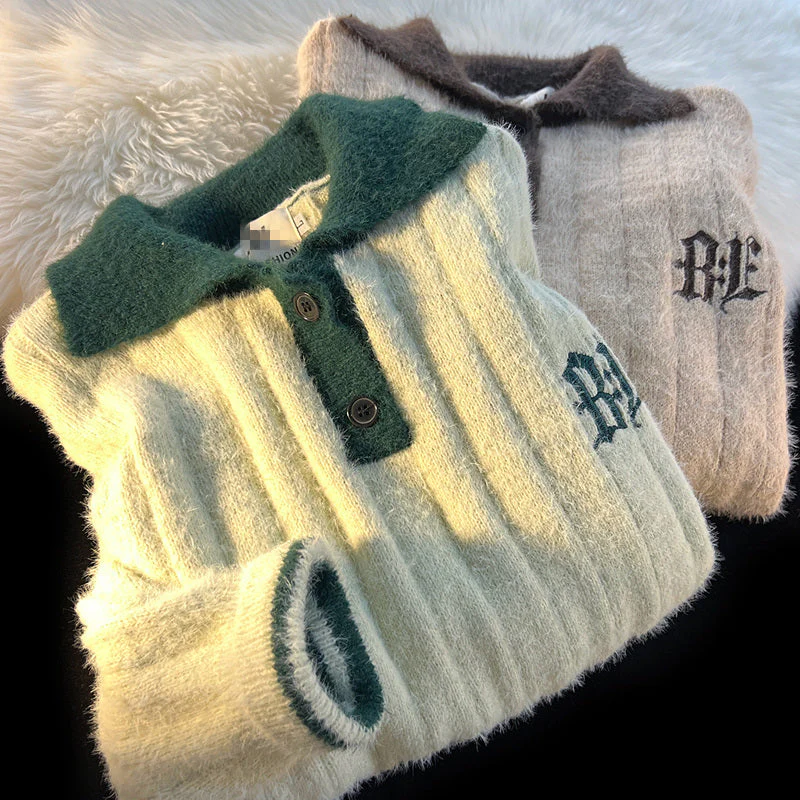 Polo Neck Cozy Knit Sweater - Image 4