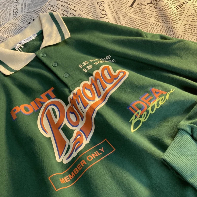 Polo Pomona Vintage Collar Sweatshirt - Image 12