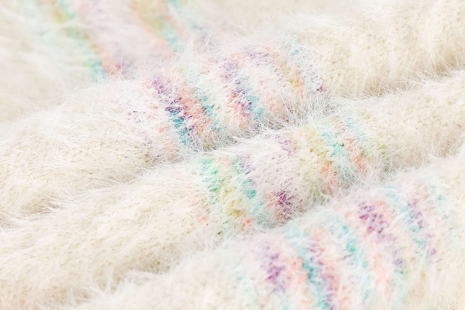 Preppy Contrast Color Stripe Fuzzy Hooded Sweater - Image 10
