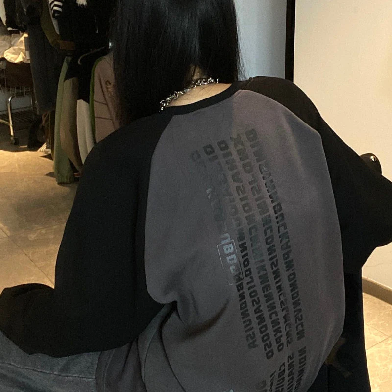Print Raglan Zip Up Sleeve Sweatshirt - Image 4