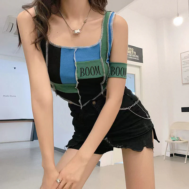 Printed Patchwork Monogram Tank Top - Image 5