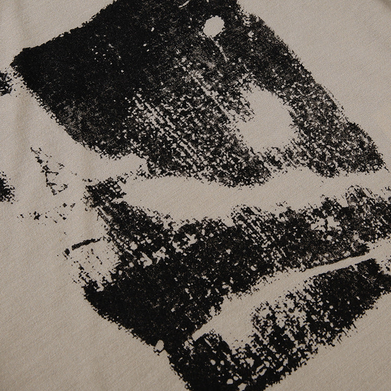 Printed Short Sleeve Crop Top - Image 6