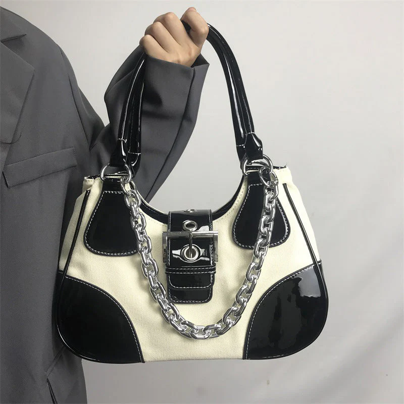 Pu Leather Y2K Crossbody Bag - Image 3