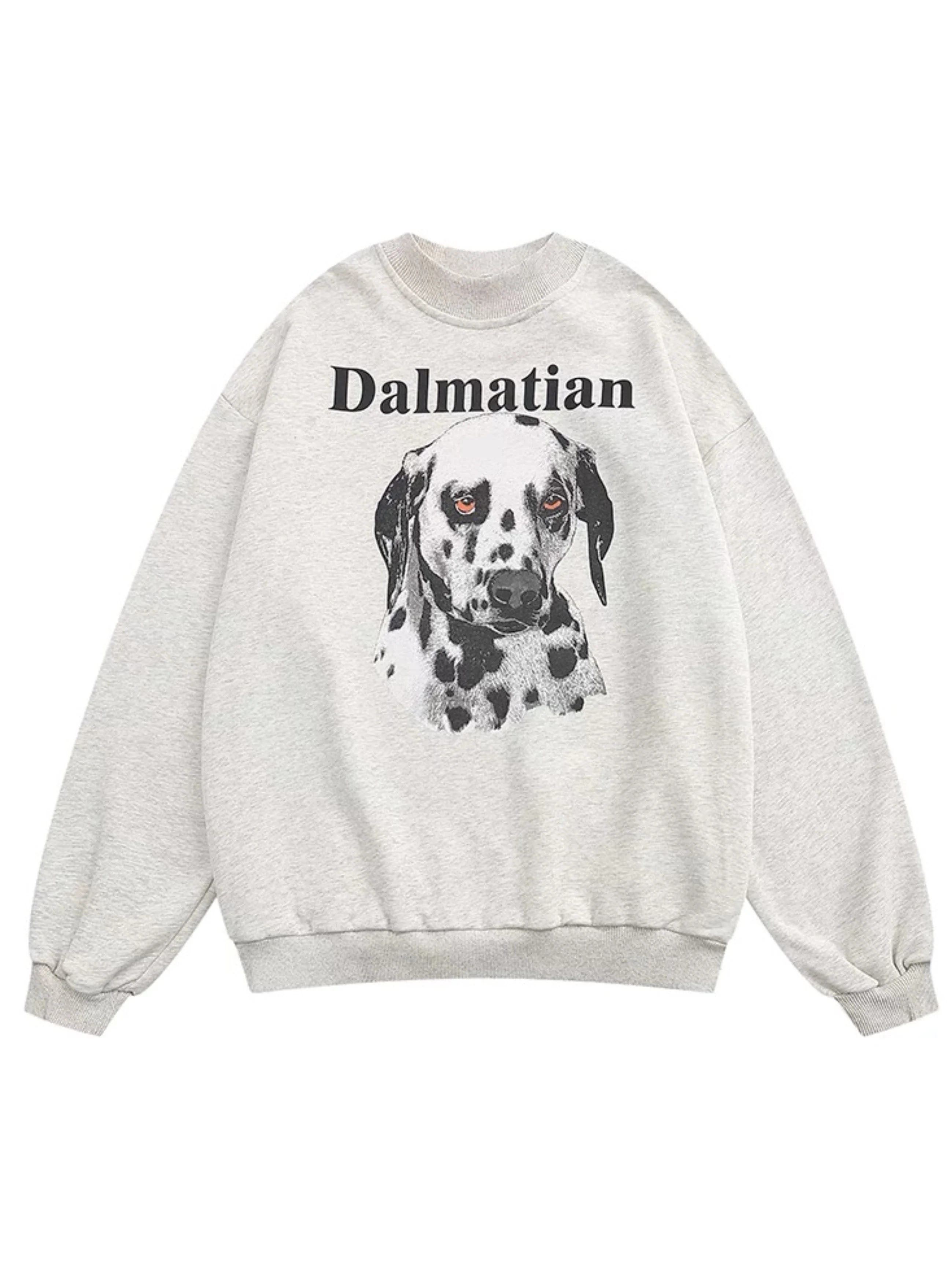 Puppy Print Loose Sweatshirt - Image 5