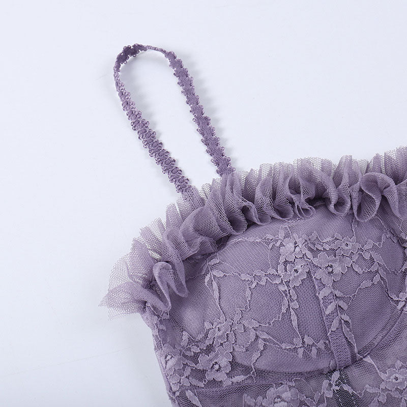 Purple Lace Flower Top - Image 3