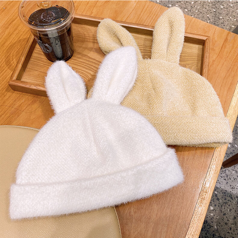 Rabbit Ear Hat Plush Beret - Image 6