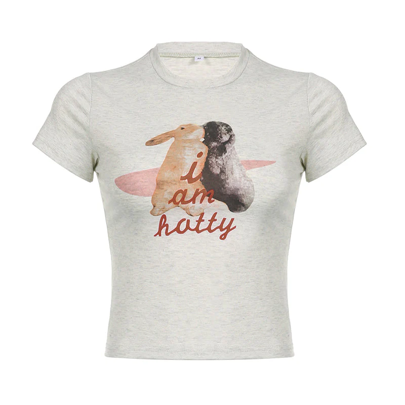 Rabbit Print Short Sleeve Tee - Image 5