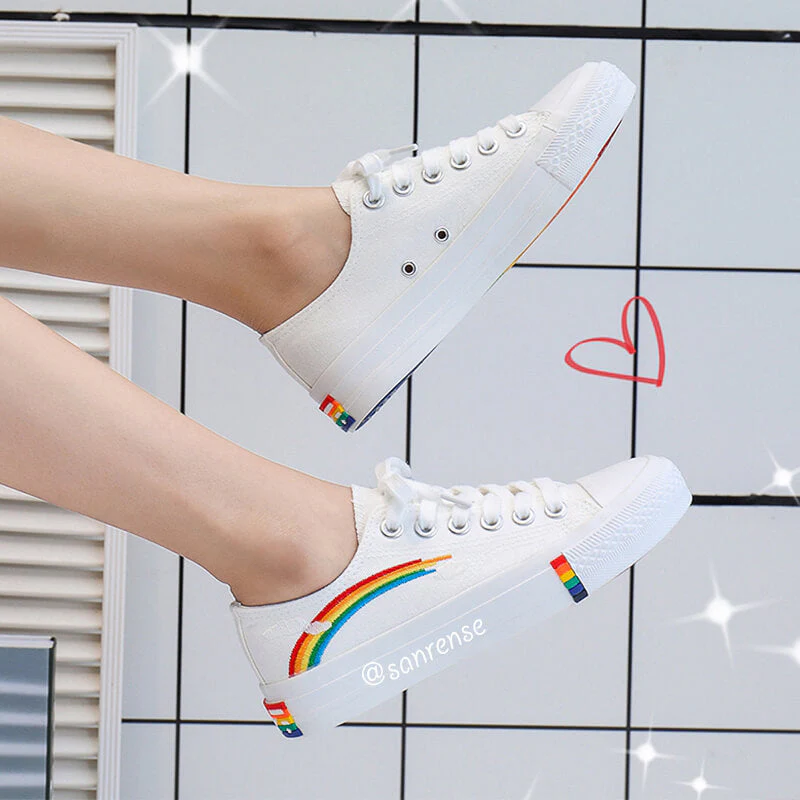 Rainbow Canvas Shoes - Image 10