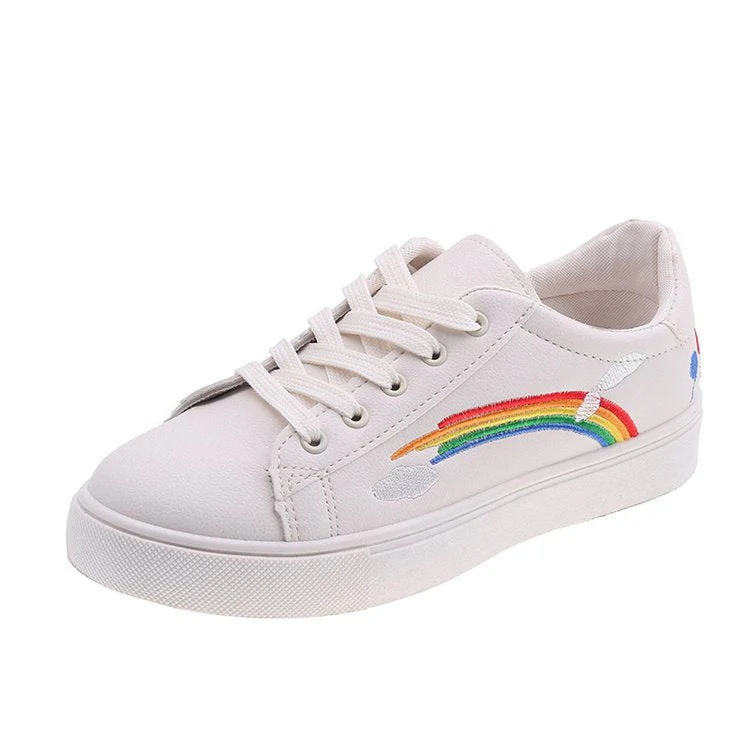 Rainbow white shoes - Image 3