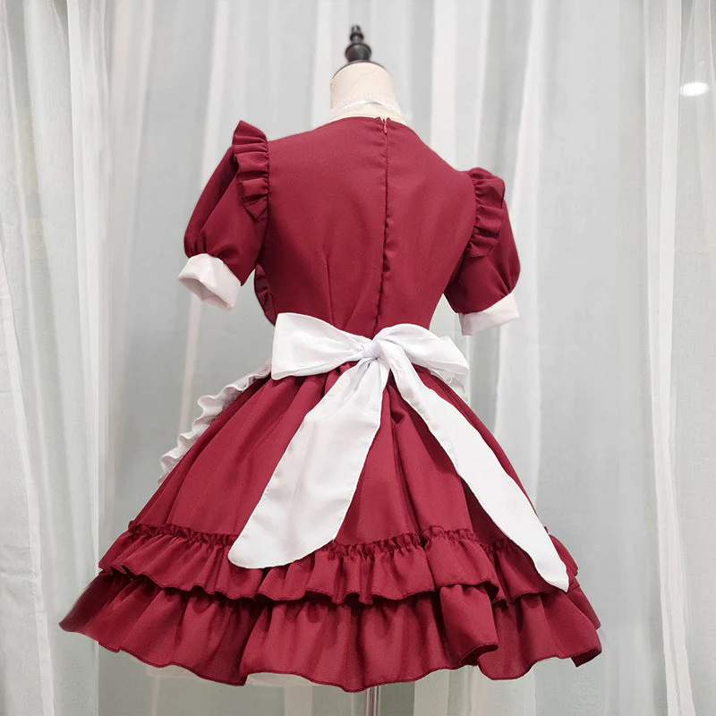 Red Bow Maid Dress - Image 2
