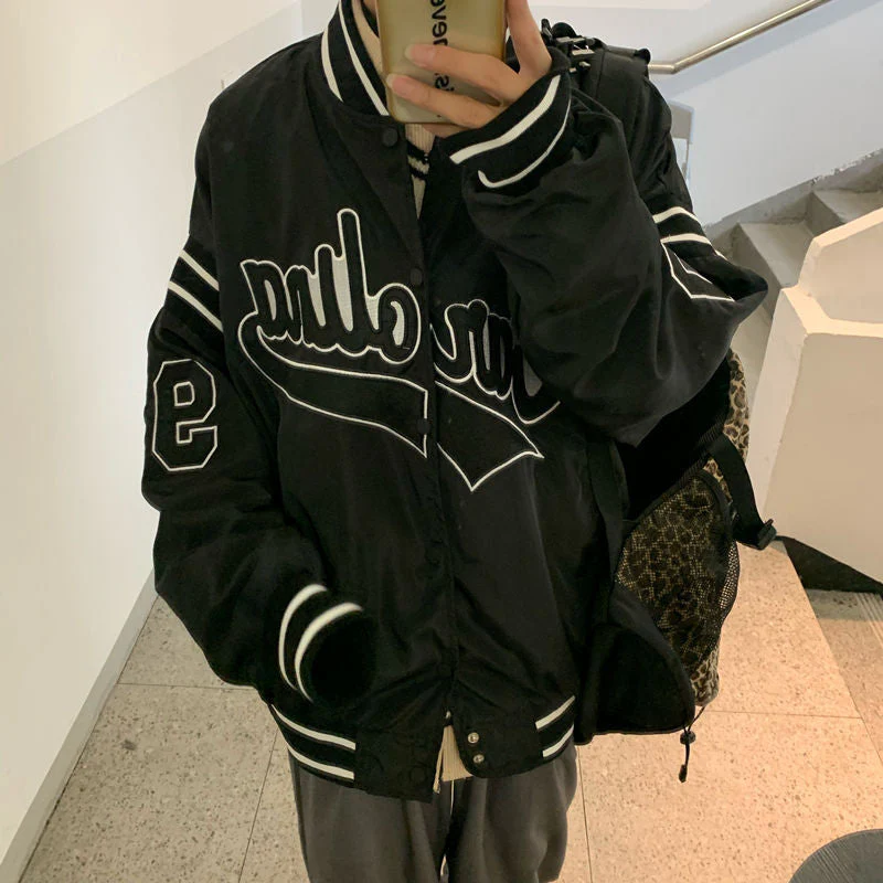 Retro 90's Baseball Jacket - Image 3