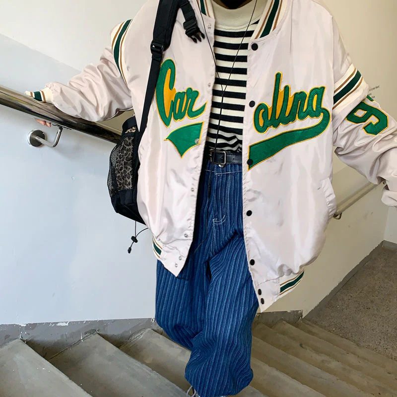 Retro 90's Baseball Jacket - Image 5