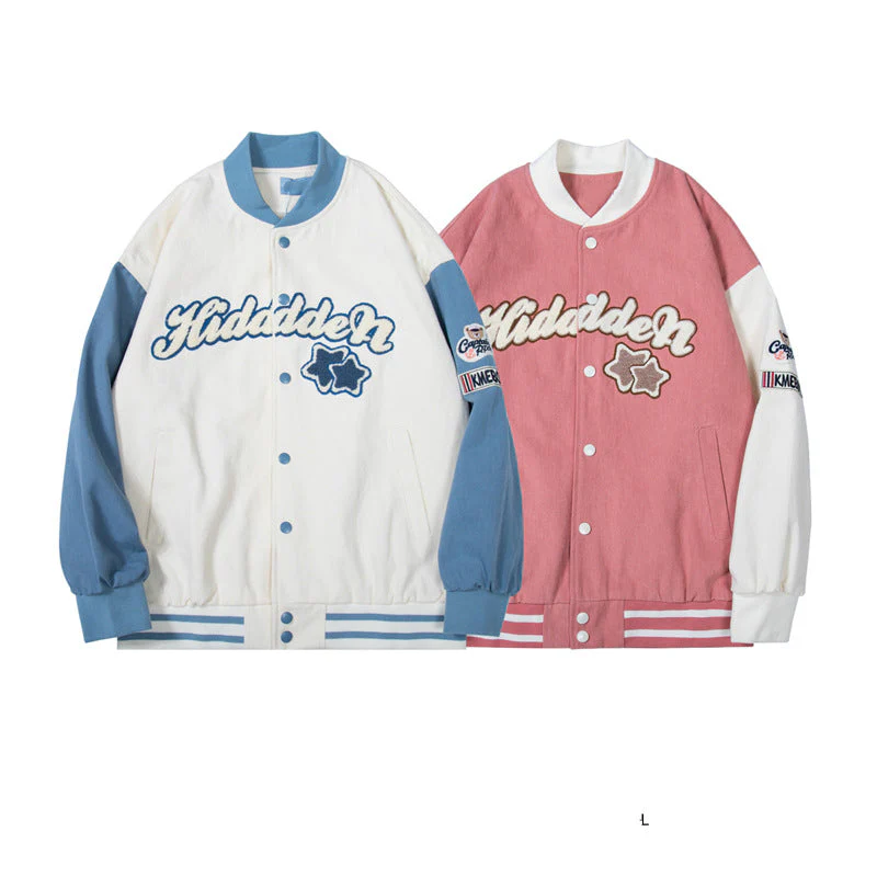 Retro Loose Stitching Jacket - Image 3