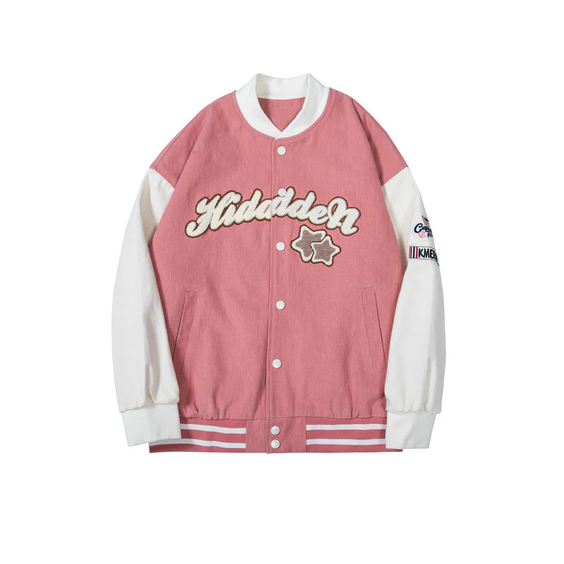 Retro Loose Stitching Jacket - Image 4