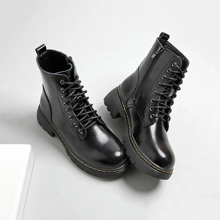 Retro Motorcycle Boots - Image 5