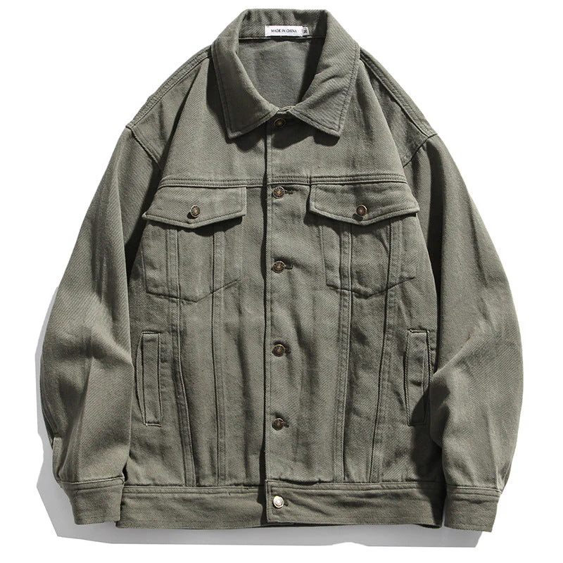 Retro patch loose jacket - Image 5