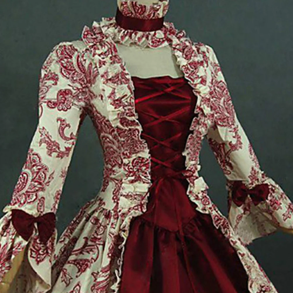 Retro Performance Costume Cos Dress - Image 3
