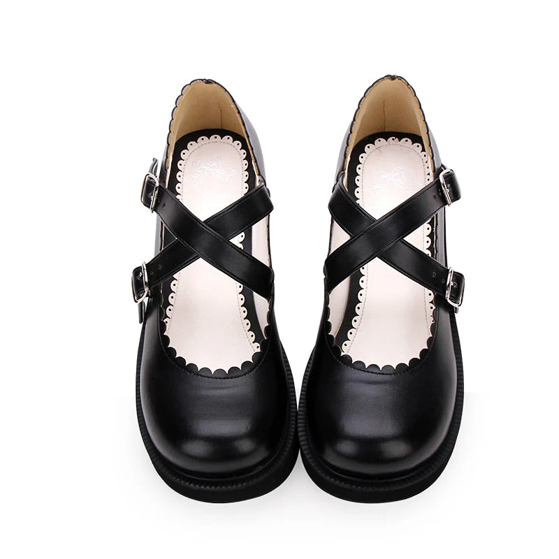 Retro Platform Lace Shoes - Image 2