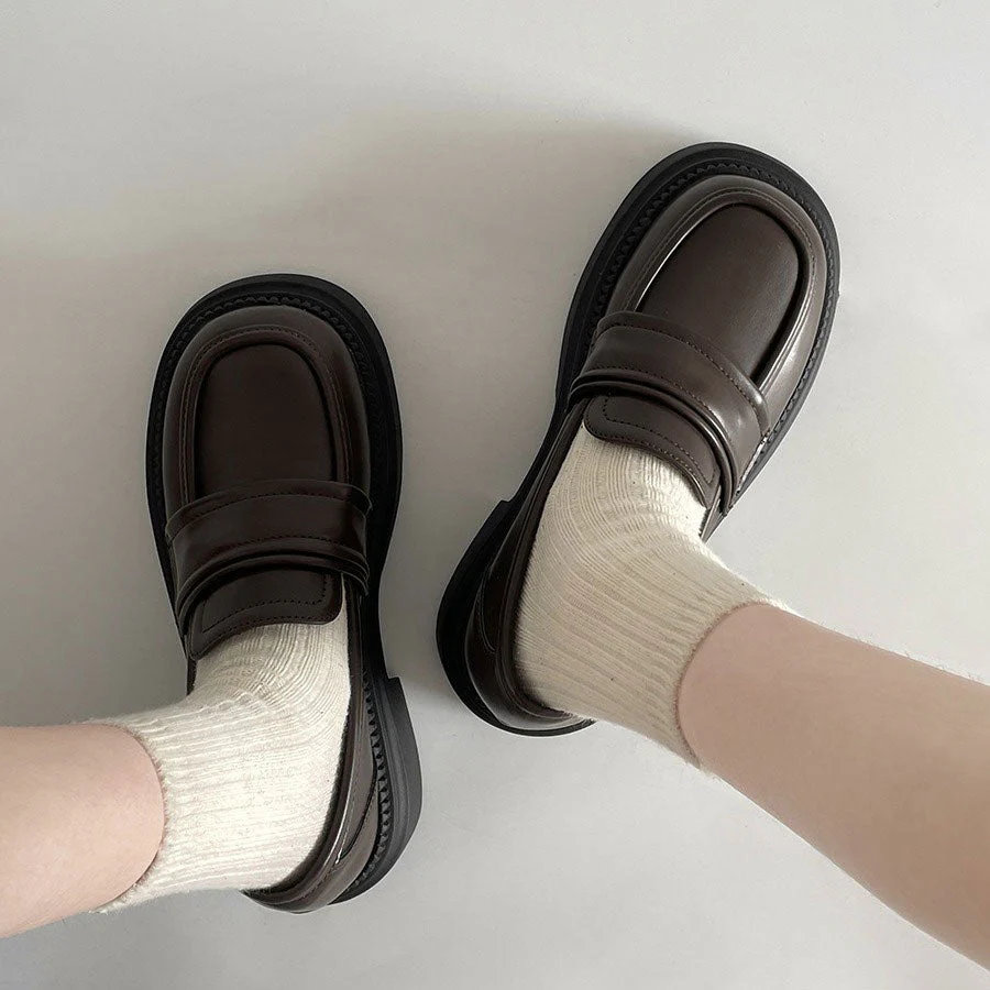 Retro Platform Student Shoes - Image 3