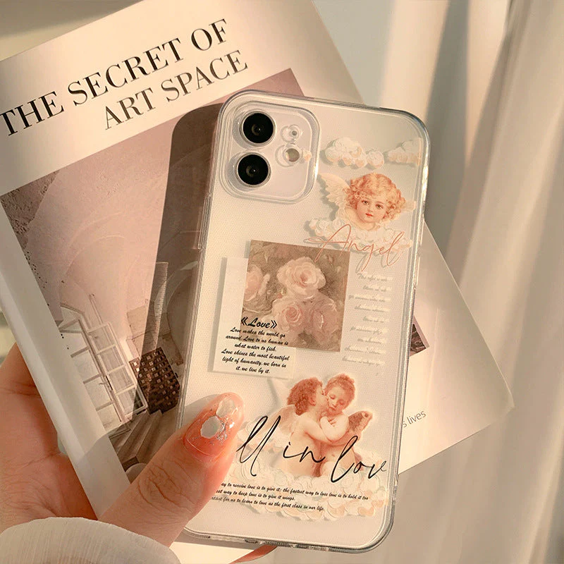 Fall in Love Angel Phone Case - Image 3