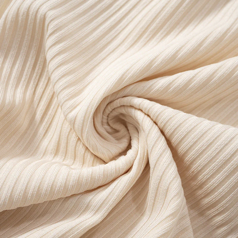 Rib Knit High Waist Flare Pants - Image 6