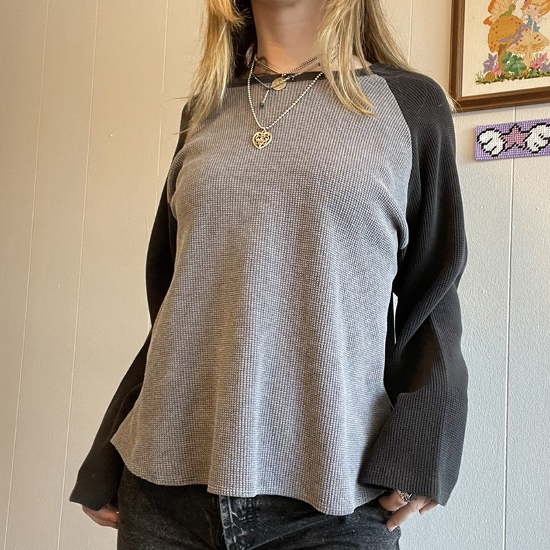 Ribbed Raglan Sleeve Tee - Image 3