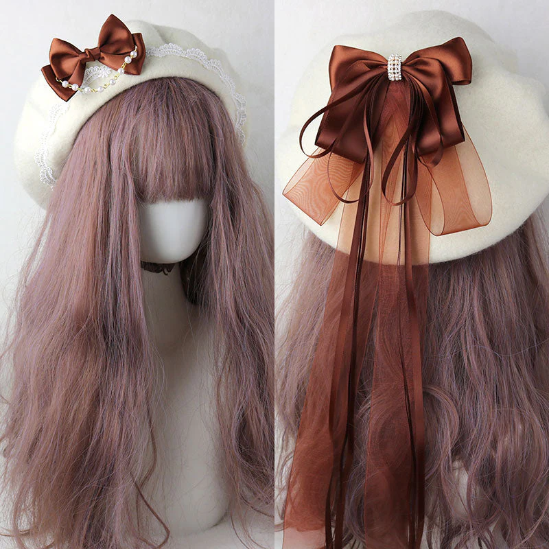 Ribbon Bow Beret - Image 13