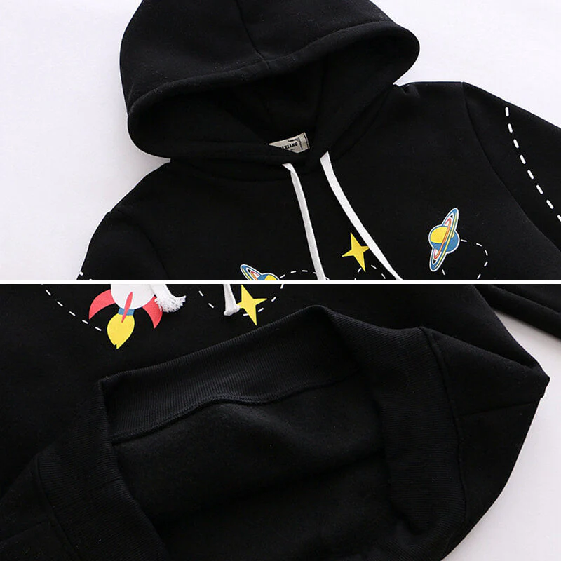 Rocket Planet Space Hoodie - Image 3