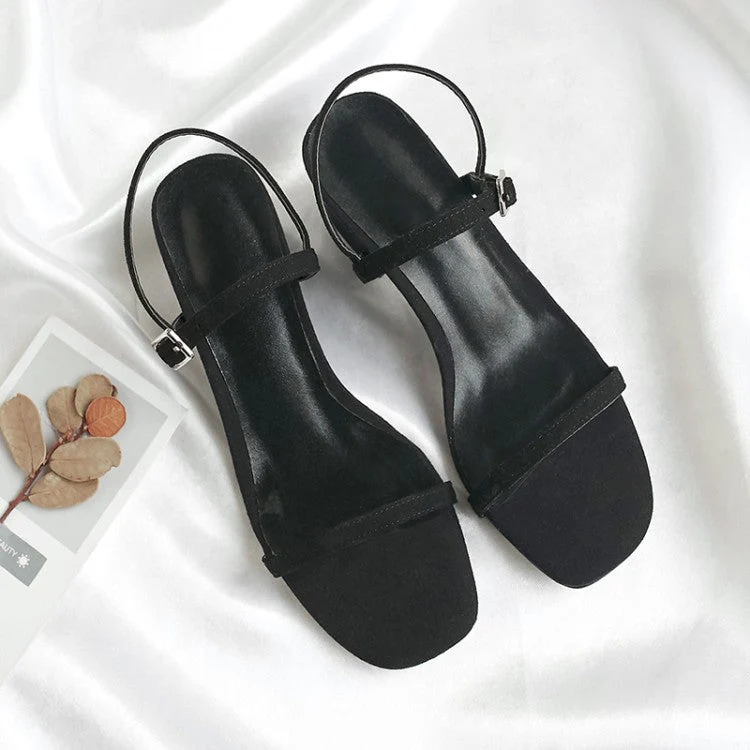 Round toe chunky heel ladies sandals - Image 6