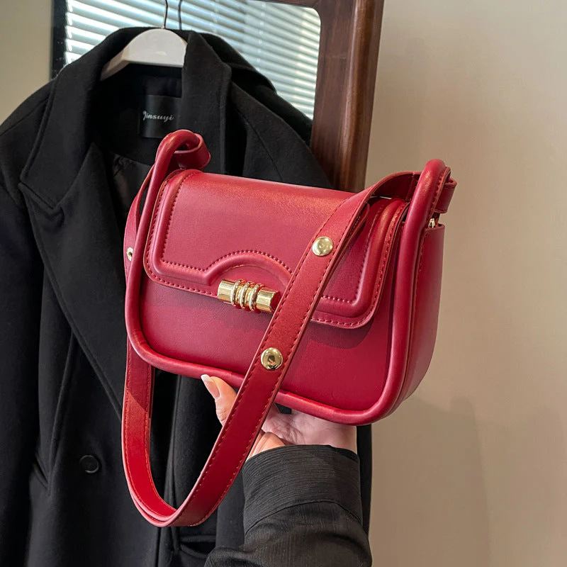 Ruby Rivet Shoulder Bag - Image 3