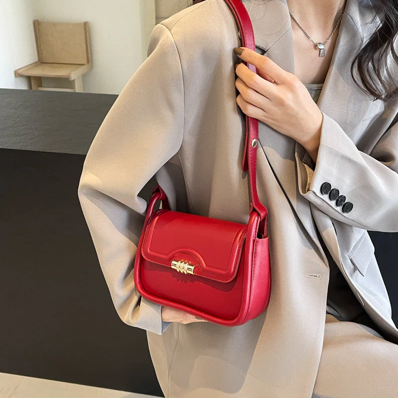 Ruby Rivet Shoulder Bag - Image 4