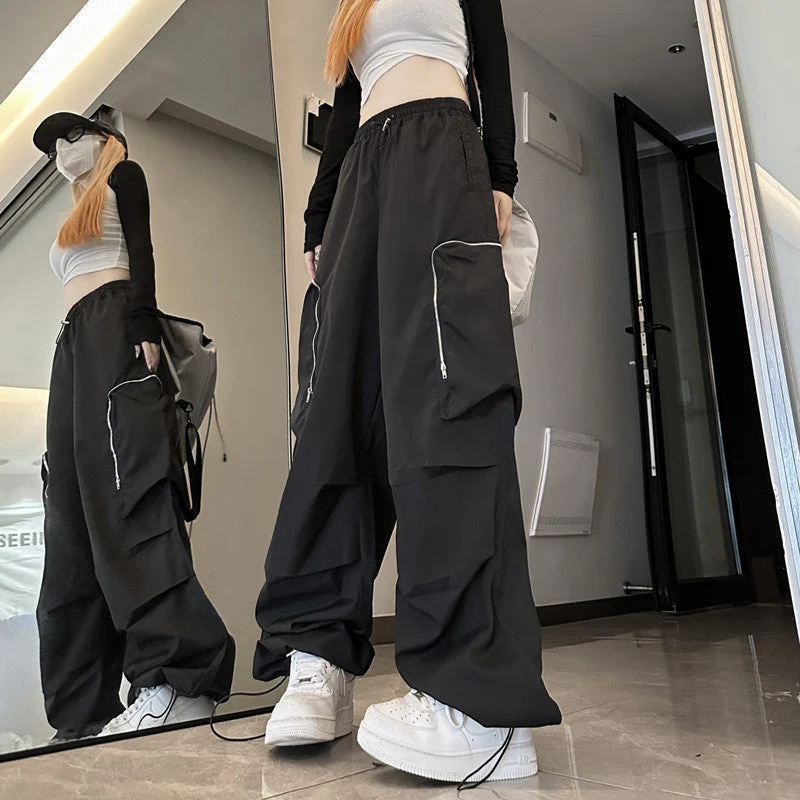 Ruched Straight Leg Cargo Pants - Image 4