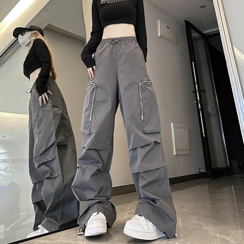 Ruched Straight Leg Cargo Pants - Image 5