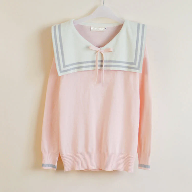 Sailor Navy Pullover Sweater - Image 3