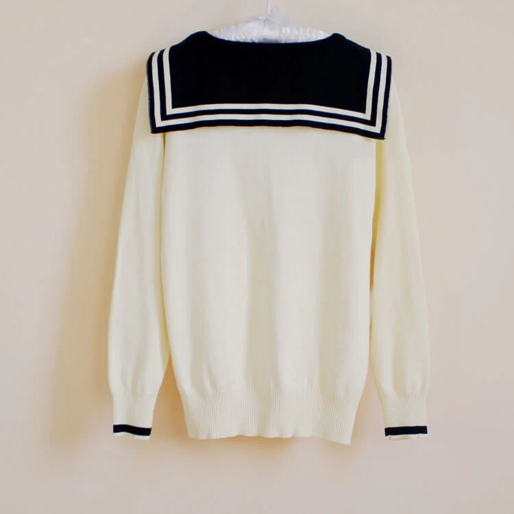 Sailor Navy Pullover Sweater - Image 4