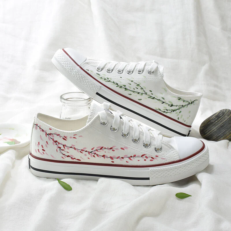 Sakura Hand-painted Shoes