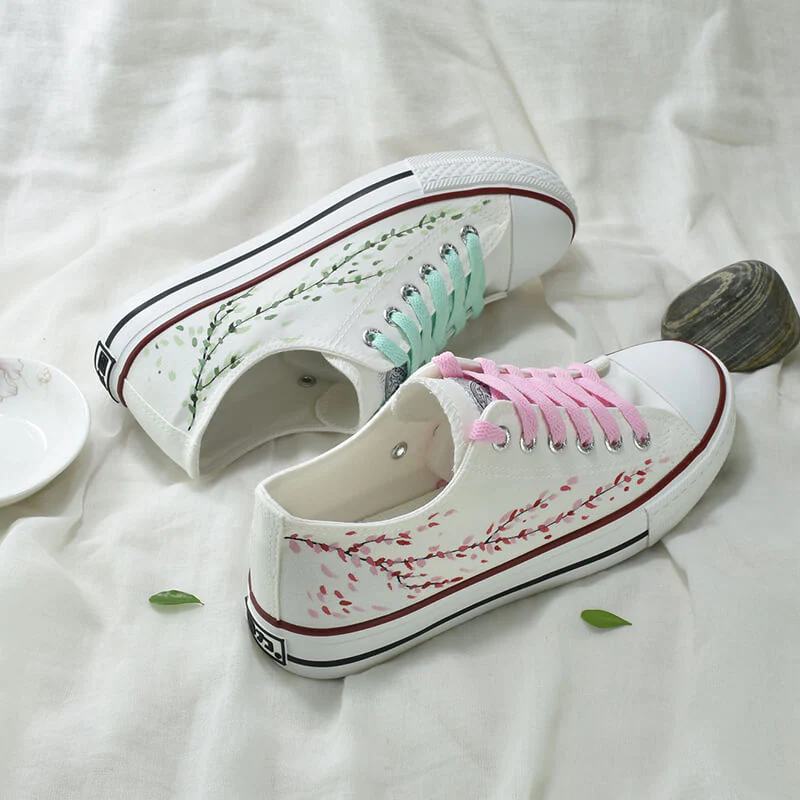 Sakura Hand-painted Shoes - Image 2