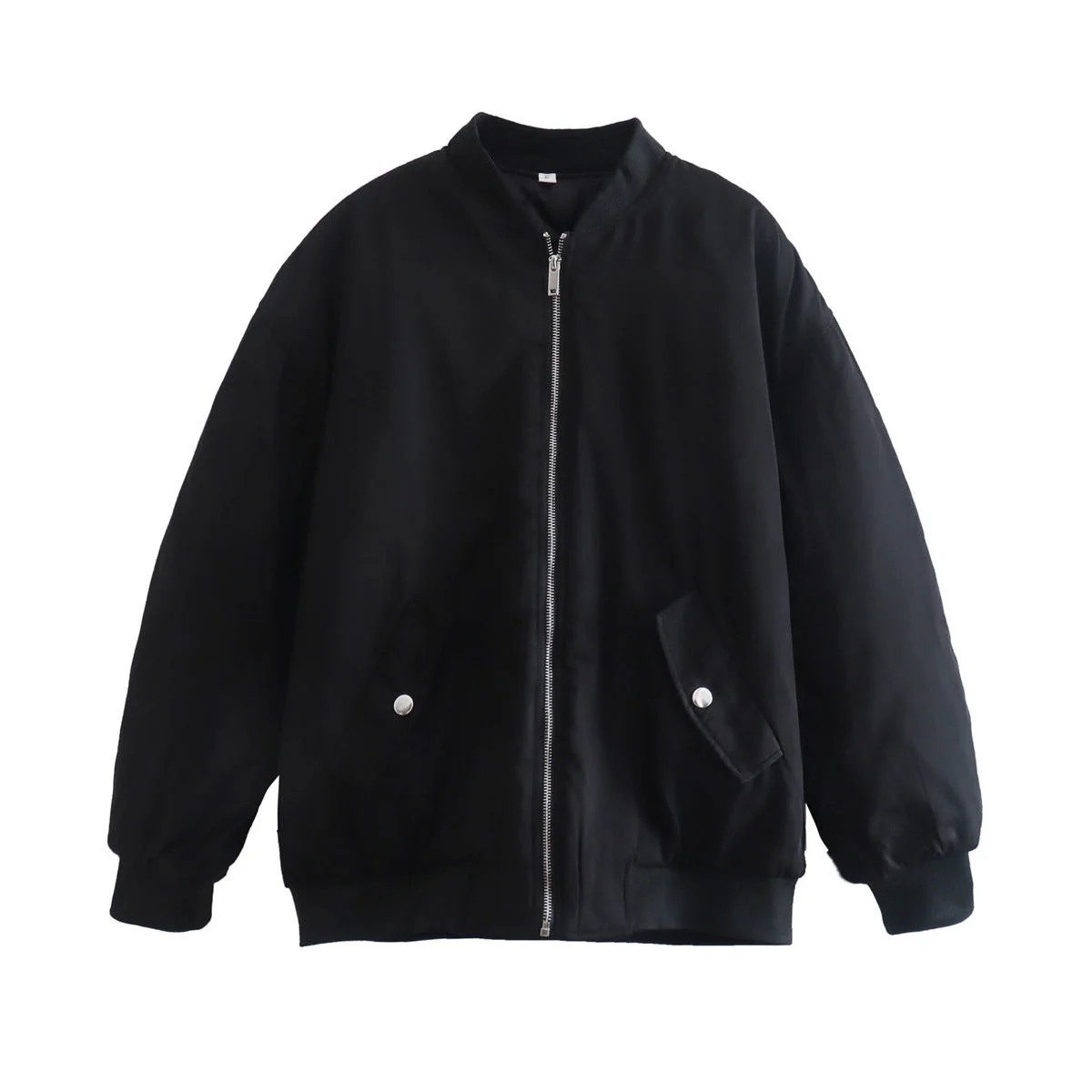 Simple Basic Zip Up Bomber Jacket - Image 15