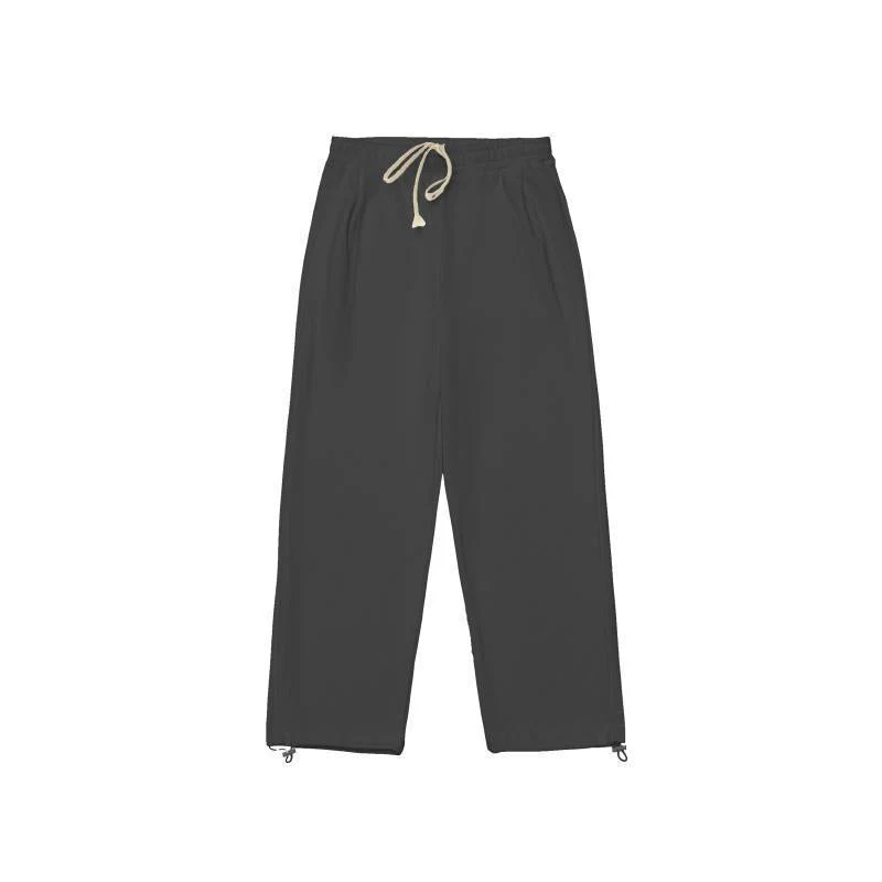 Simple Solid Color Baggy Sweatpants - Image 4
