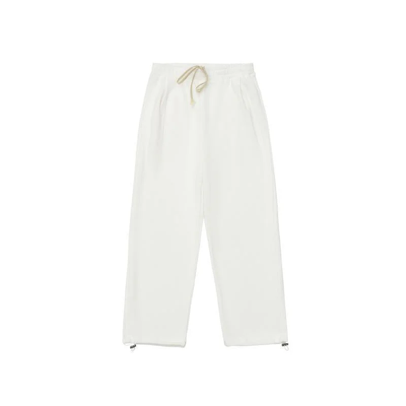 Simple Solid Color Baggy Sweatpants - Image 5