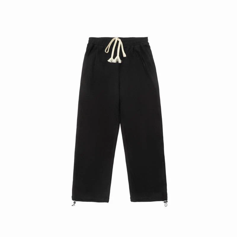 Simple Solid Color Baggy Sweatpants - Image 6