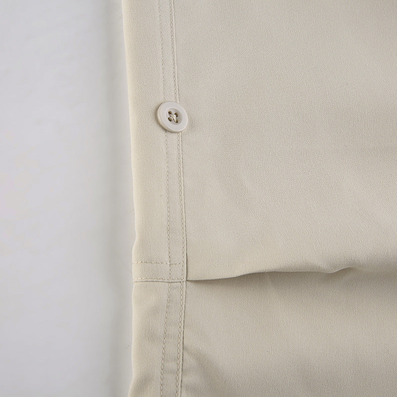Size Friendly High Waist Parachute Cargo Pants - Image 9