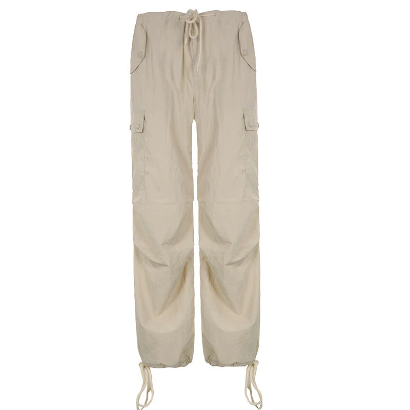 Size Friendly Pink Parachute Cargo Pants - Image 7