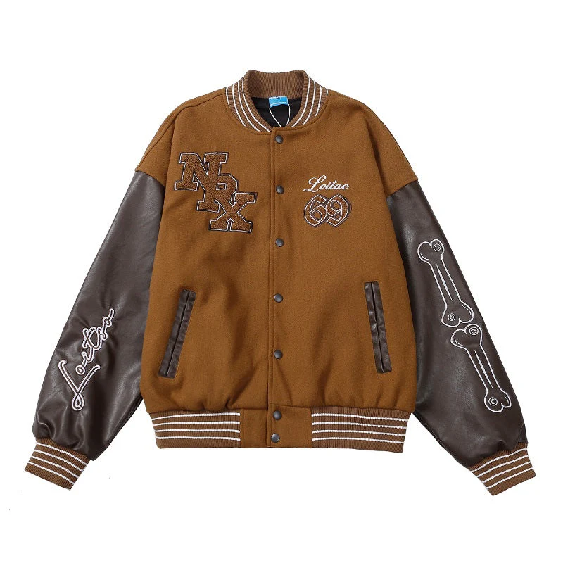 skeleton bones Varsity Jacket - Image 8