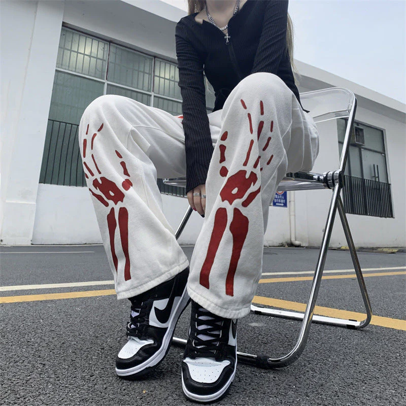 Skeleton Hands Street Jeans - Image 2