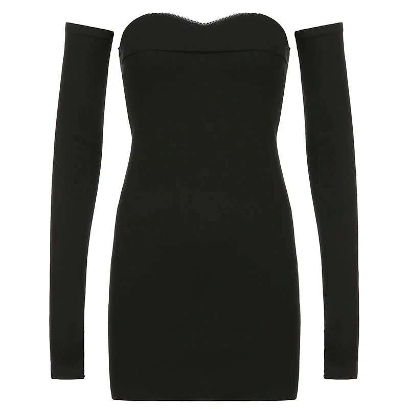 Slim Fit Long Sleeve Dress - Image 3